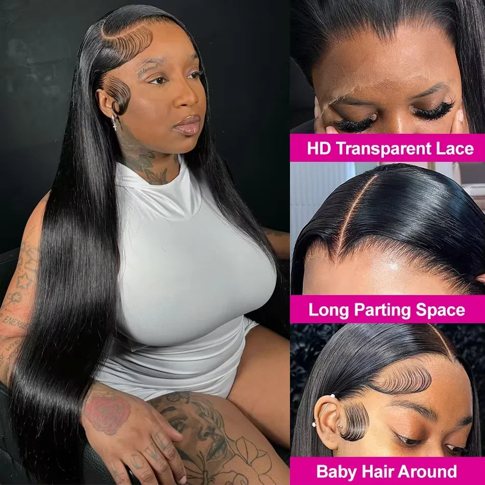300% 13x6 HD Lace Frontal Wig  Glueless