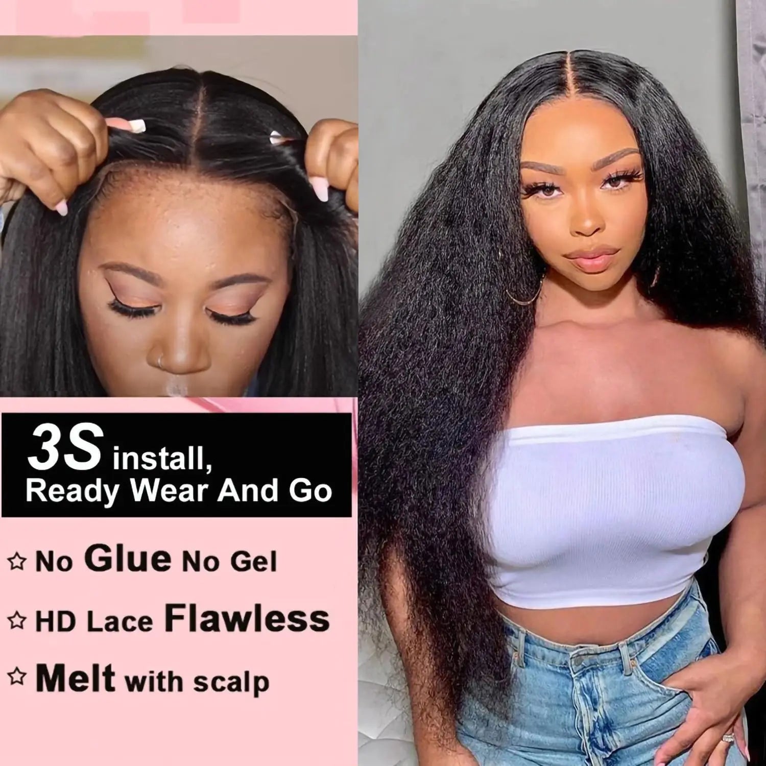 Wear and Go Glueless Wig
