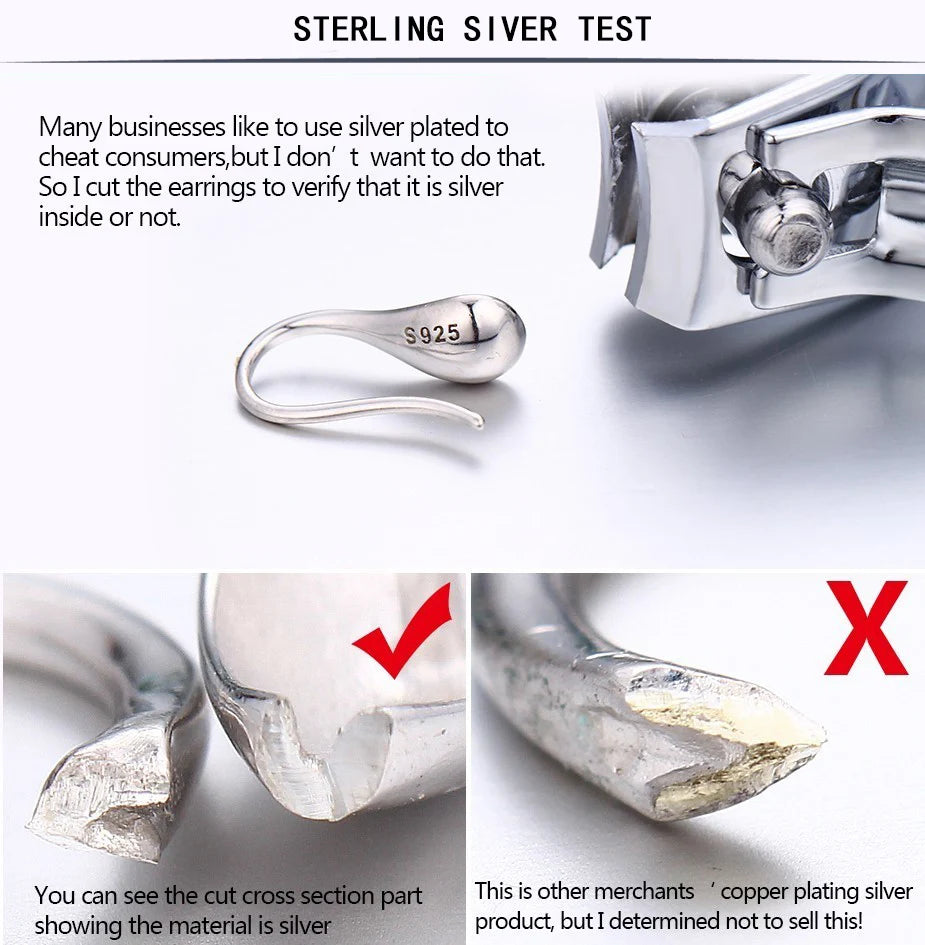 925 Sterling Silver Vintage Earrings