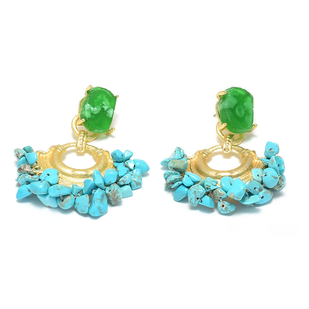 Vintage Handmade Beaded Earring