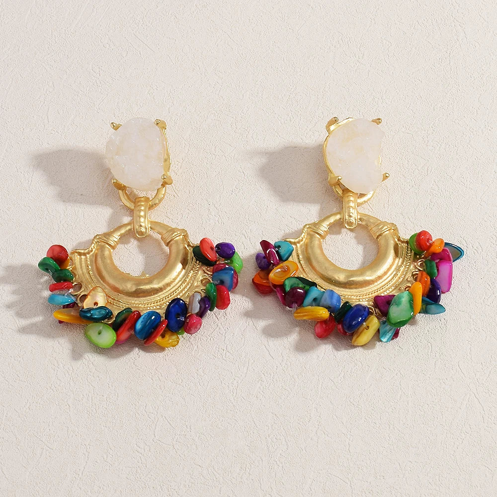 Vintage Handmade Beaded Earring
