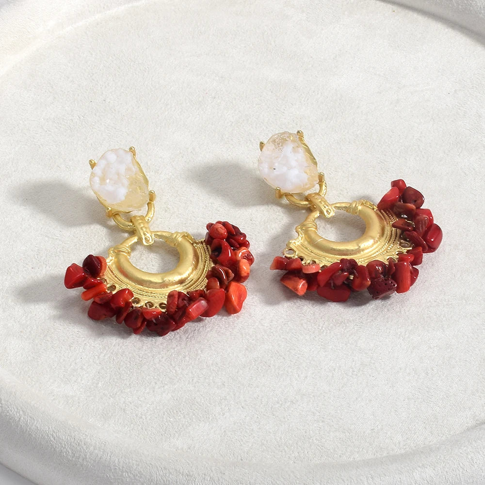 Vintage Handmade Beaded Earring