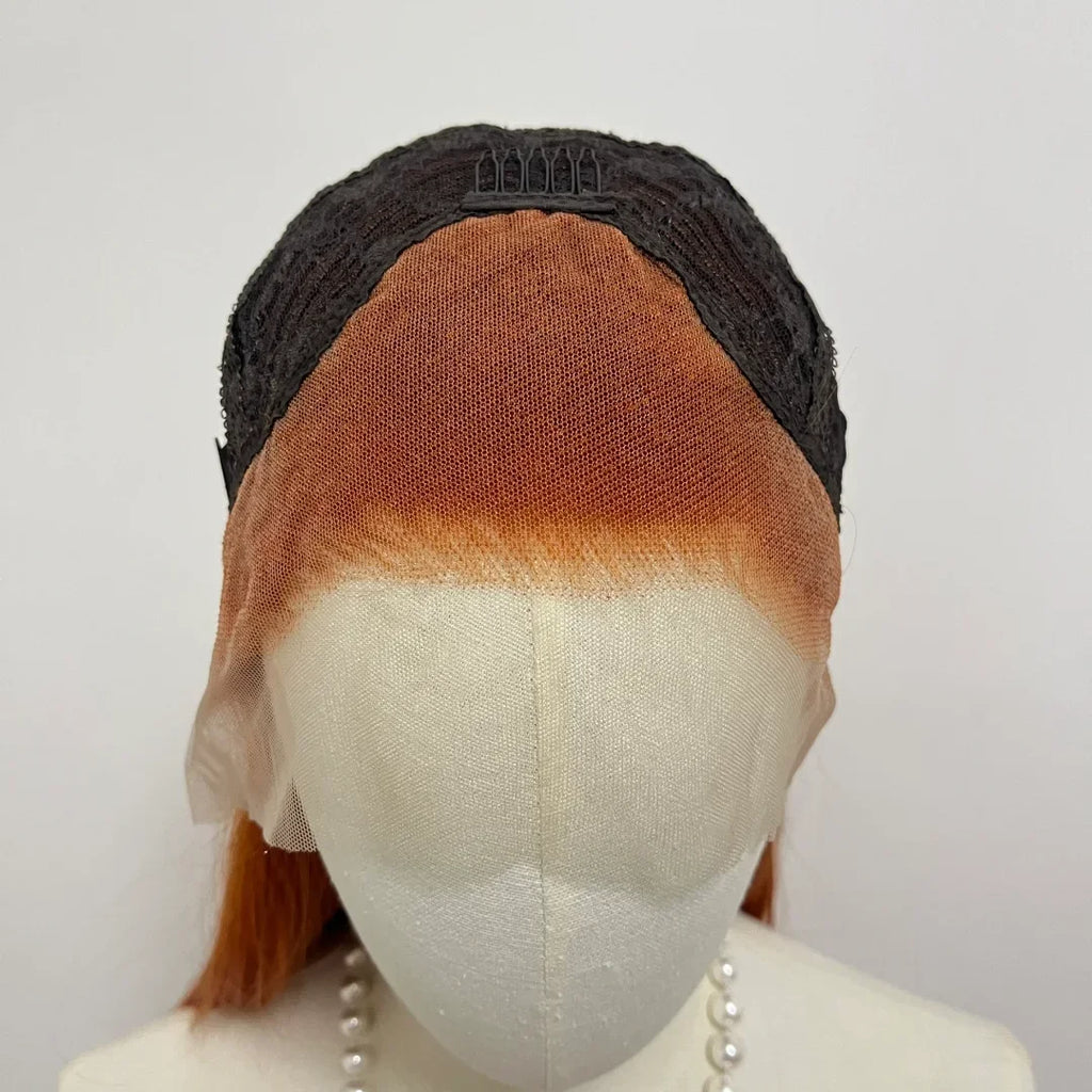 Orange Lace Front Wig for Women Ginger 26 Inch Long Straight 13*4 Lace Wigs Synthetic Lace Wigs Natural Looking Cosplay Peluca