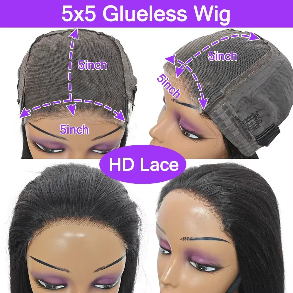 300% 13x6 HD Lace Frontal Wig  Glueless