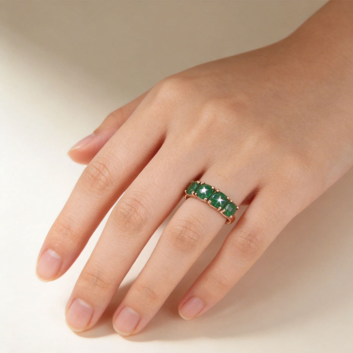 100% 18K Rose Gold Ring