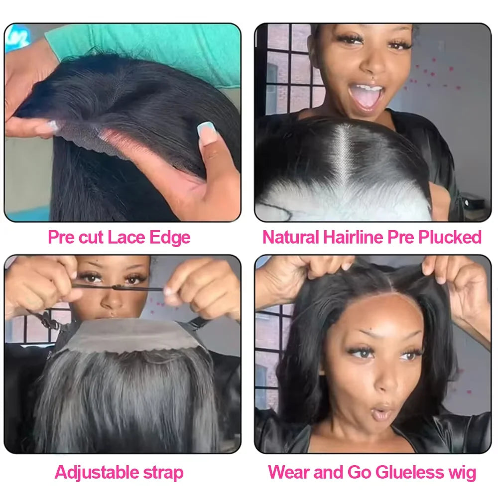 Glueless Wig Straight Human Hair Wigs