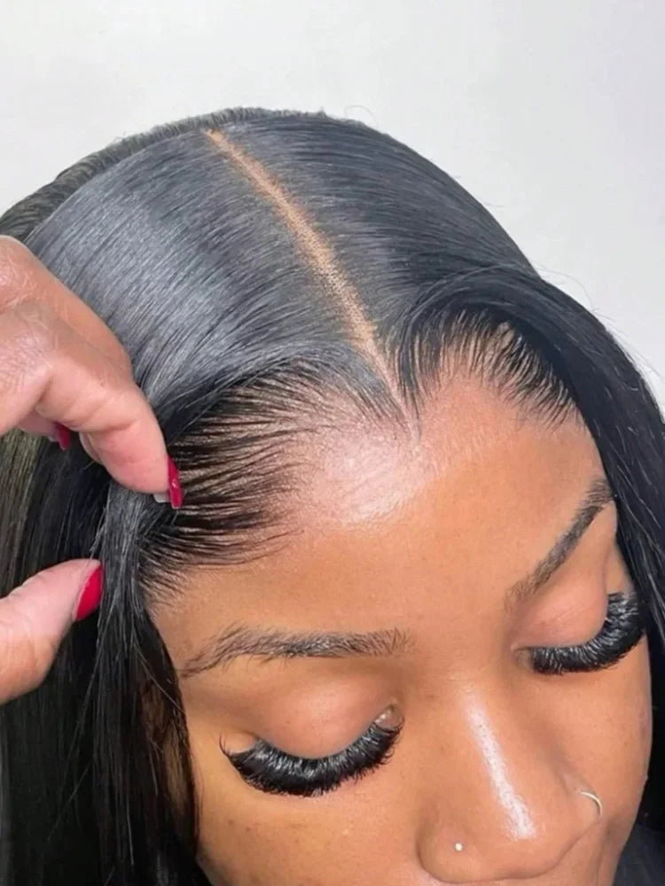 Human Hair Wig Straight Glueless