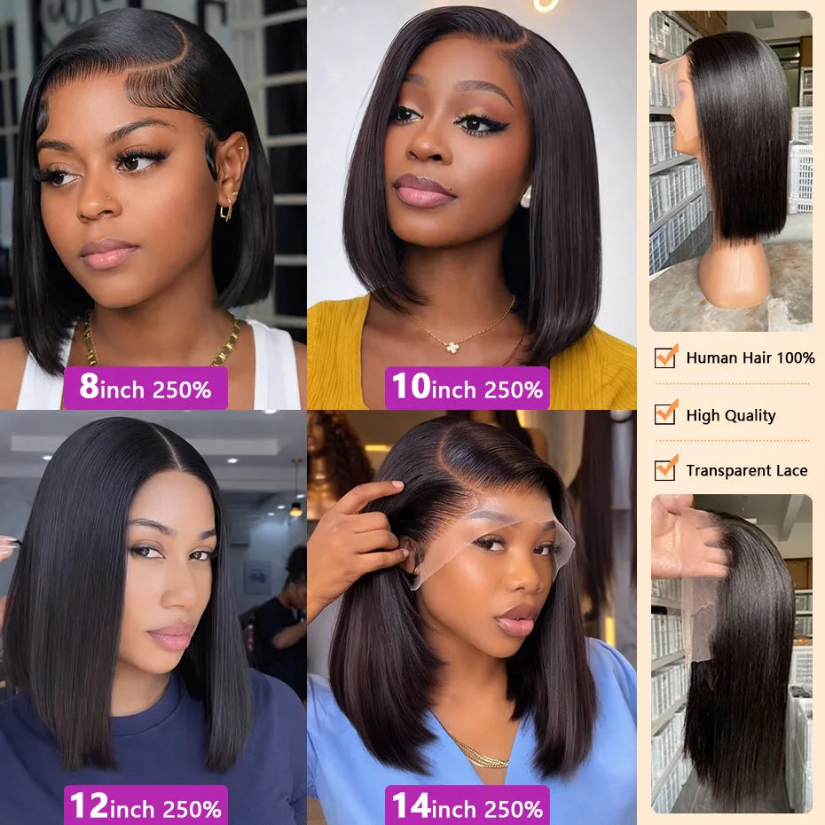 13x6 13x4 Lace Frontal Wigs Glueless