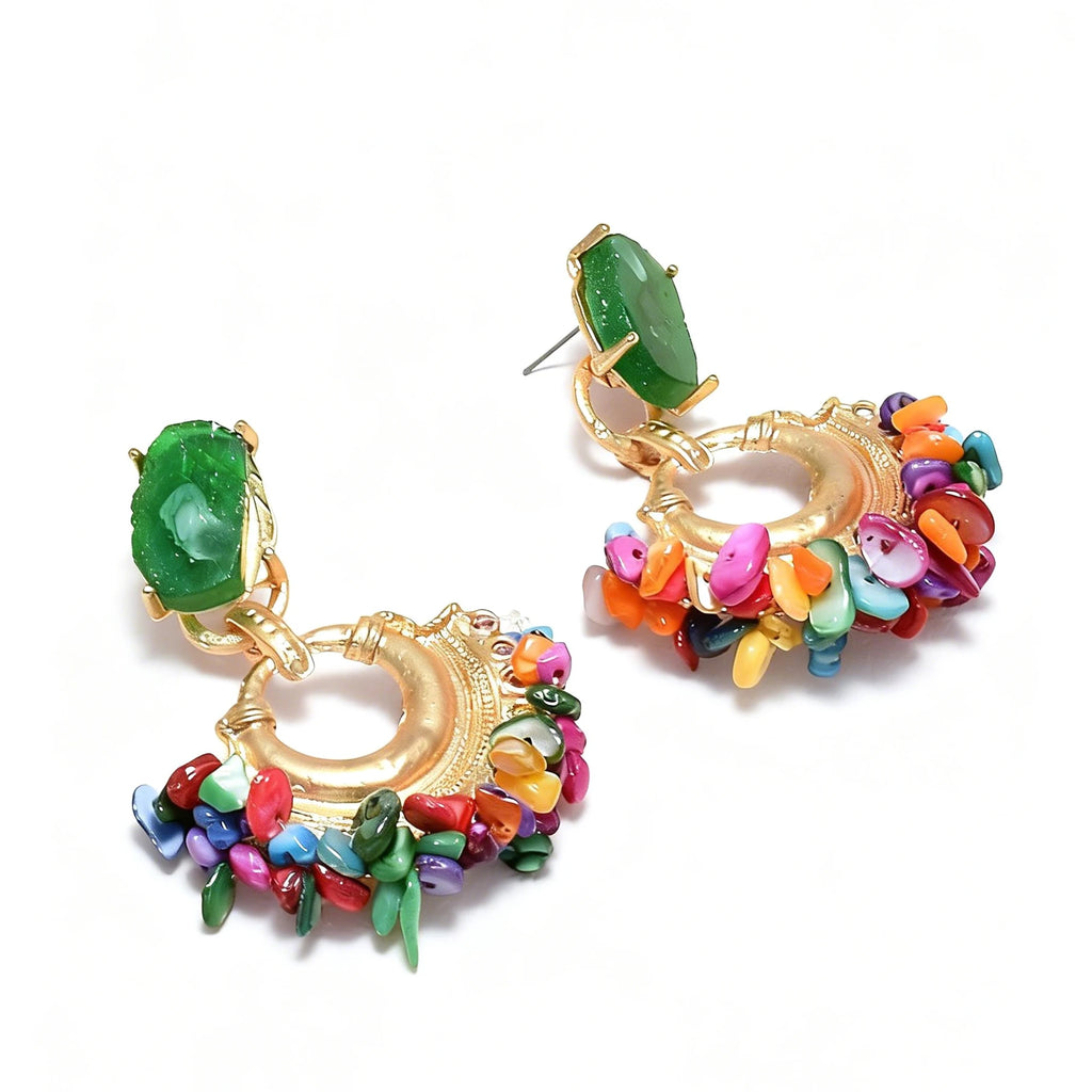 Vintage Handmade Beaded Earring