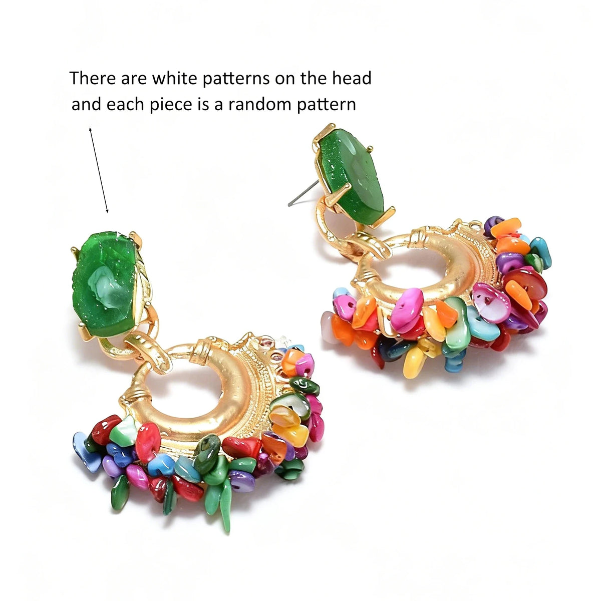 Vintage Handmade Beaded Earring