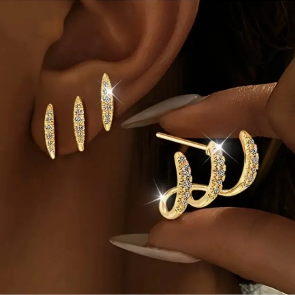 Three-Claw Earrings