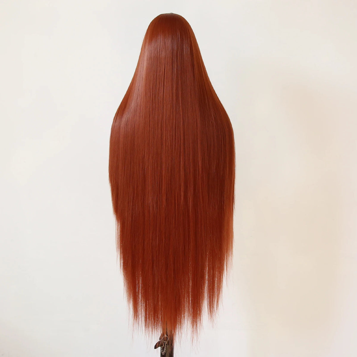 40inch Ginger Brown Wig 13x4 Synthetic Lace Front Wig Long Straight Lace Front Synthetic Wig Pre Plucked Heat Resistant Fiber
