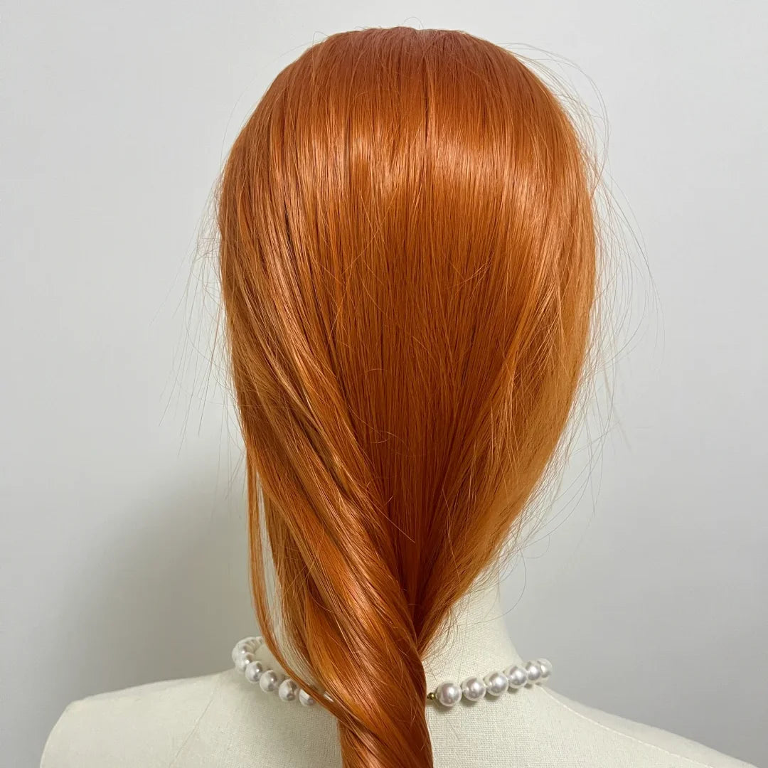 Orange Lace Front Wig for Women Ginger 26 Inch Long Straight 13*4 Lace Wigs Synthetic Lace Wigs Natural Looking Cosplay Peluca