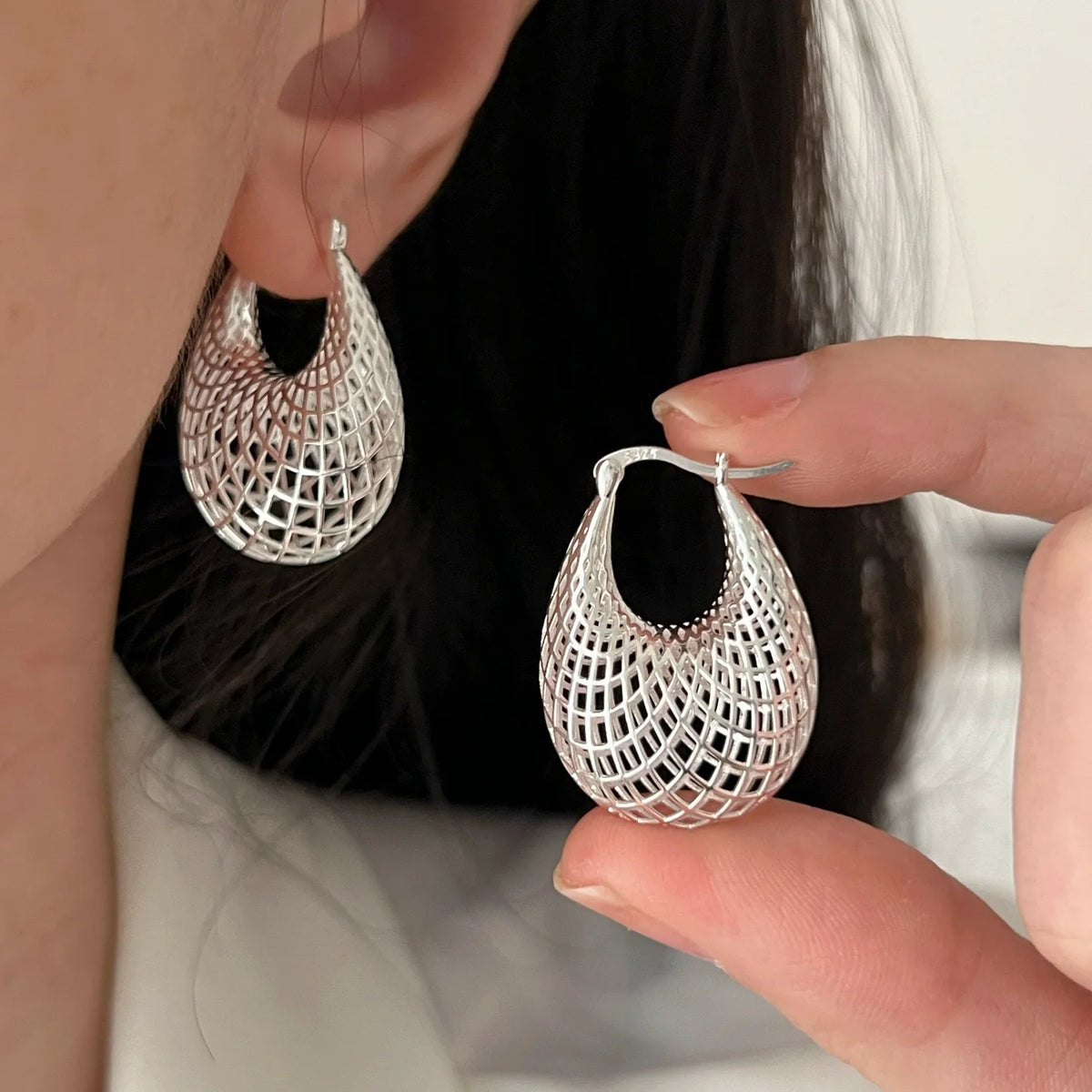 925 Sterling Silver Vintage Earrings