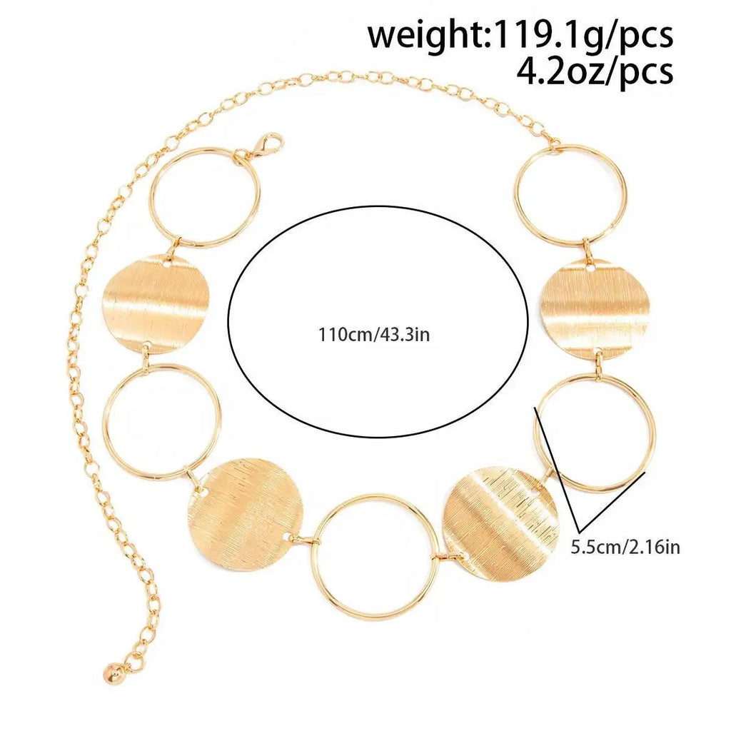 Out Round Waist Chain Belly Chain