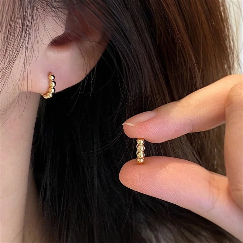 925 Sterling Metal Beads Earring