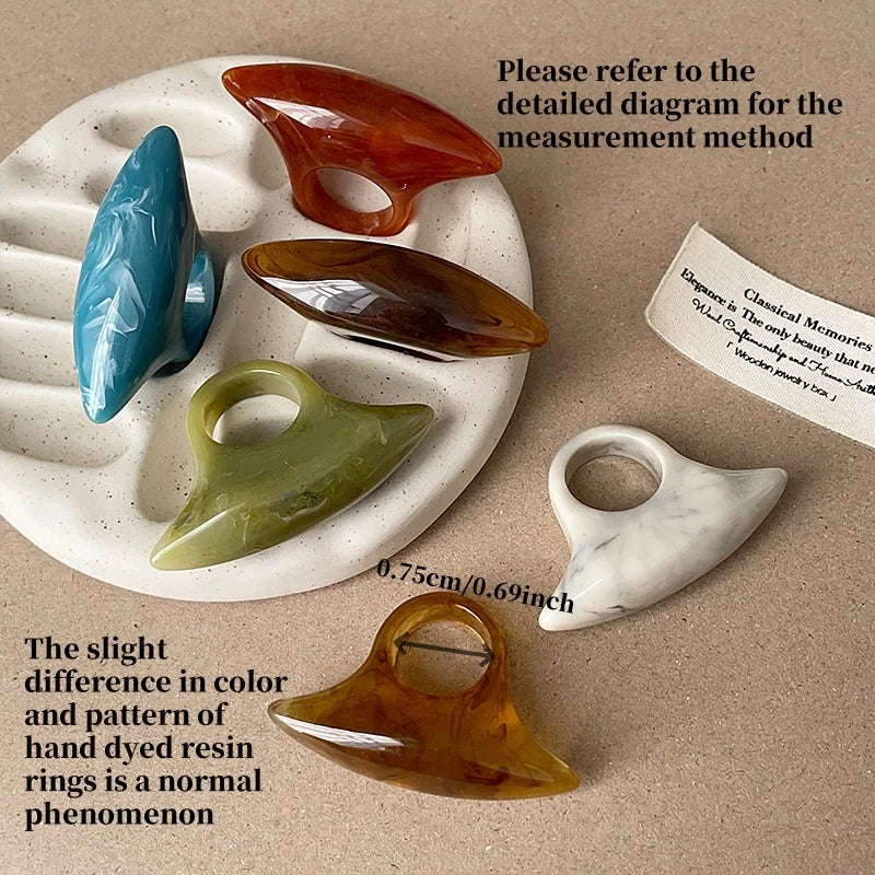 irregular resin blend ring