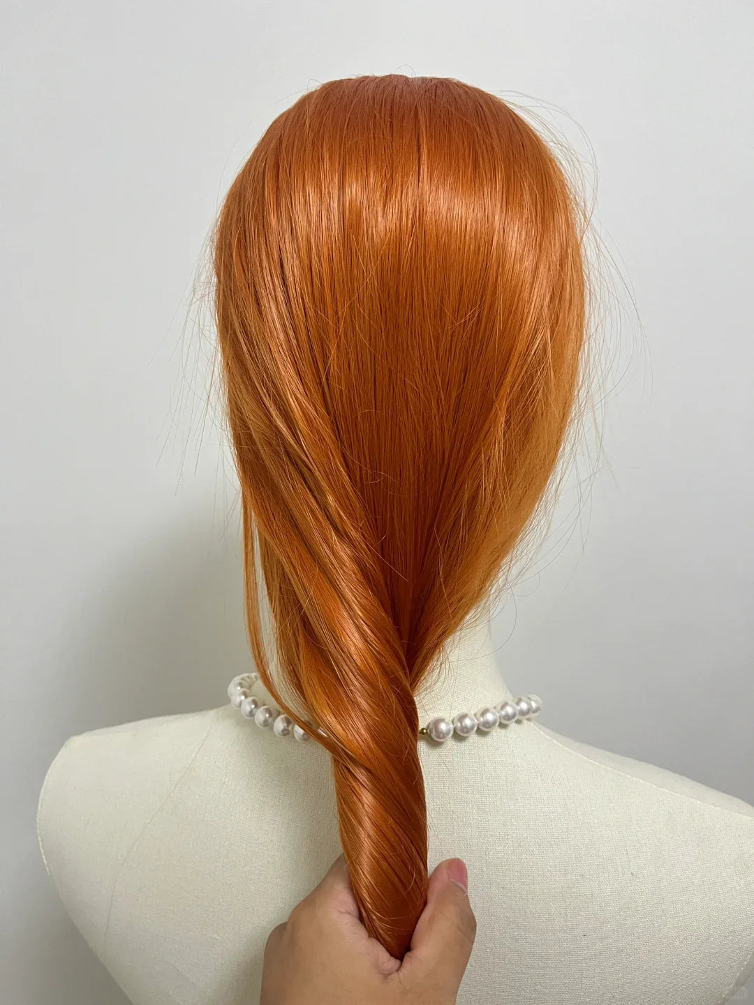 Orange Lace Front Wig for Women Ginger 26 Inch Long Straight 13*4 Lace Wigs Synthetic Lace Wigs Natural Looking Cosplay Peluca