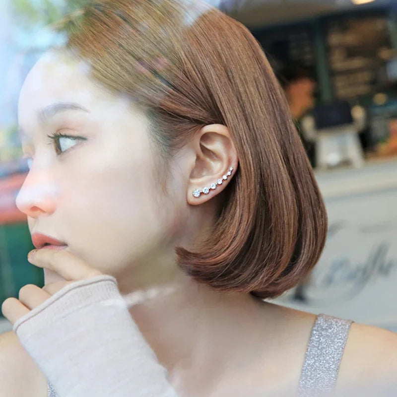 High Quality Super Shiny Zircon ft Earring