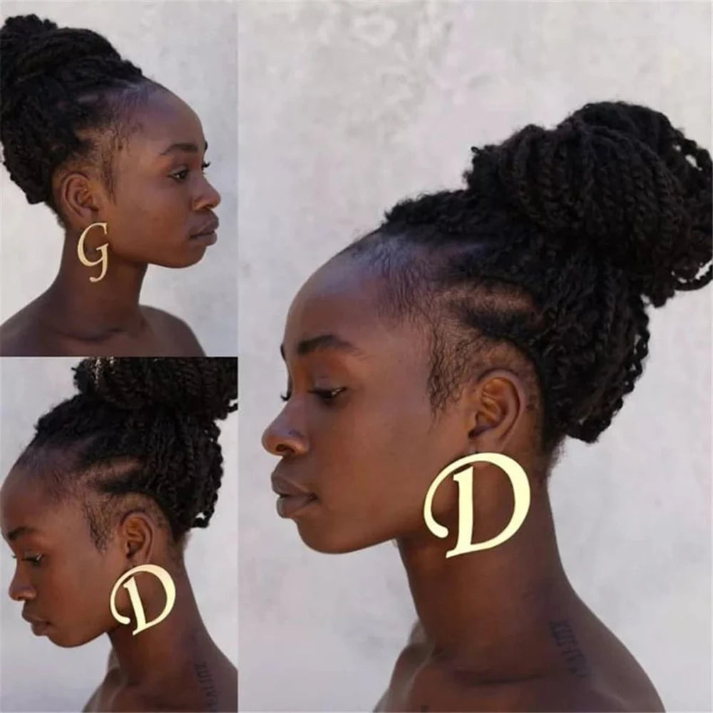 Large Letter Earring