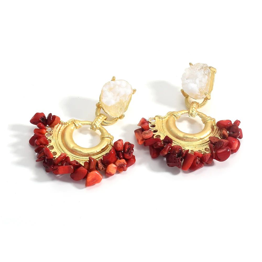 Vintage Handmade Beaded Earring