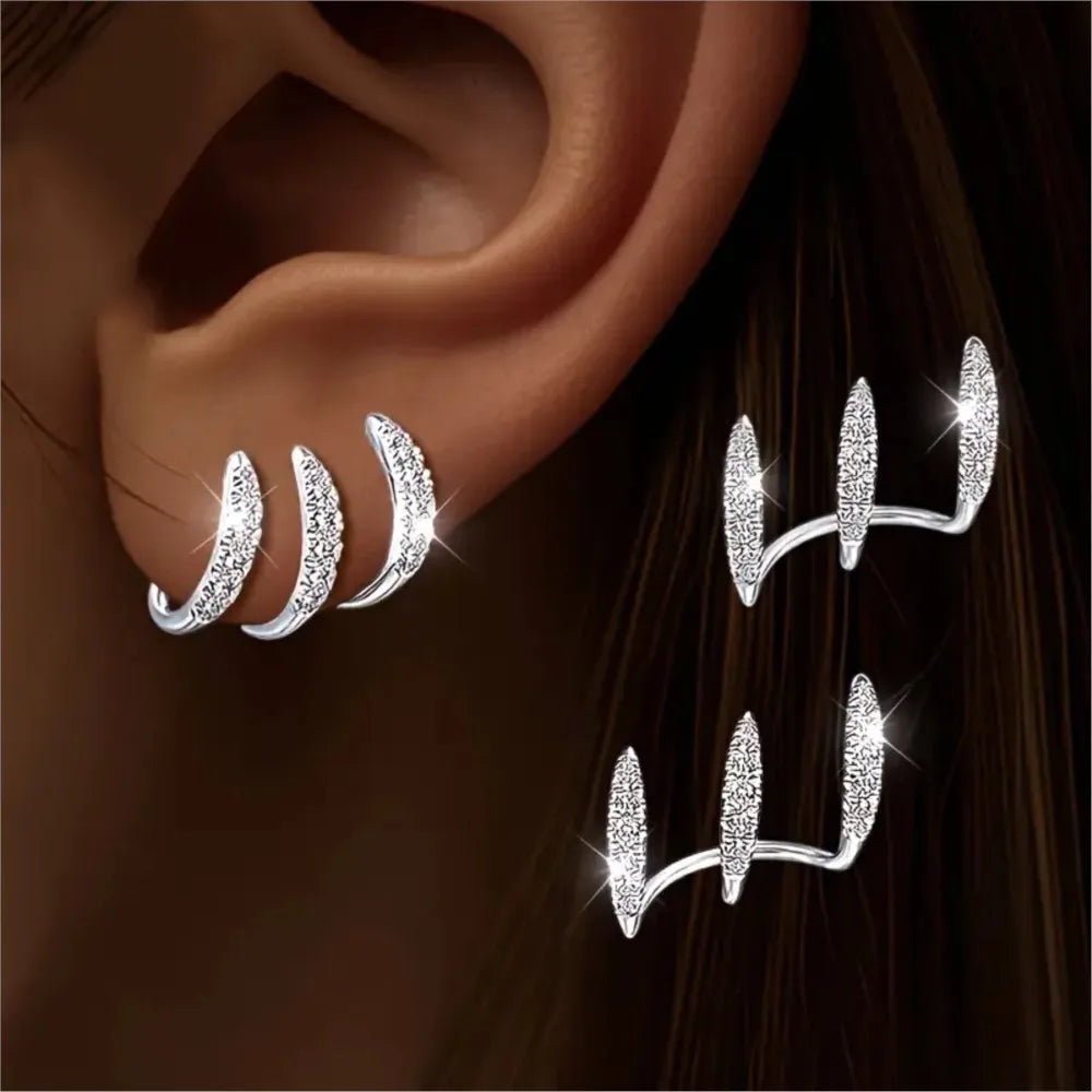 Three-Claw Earrings
