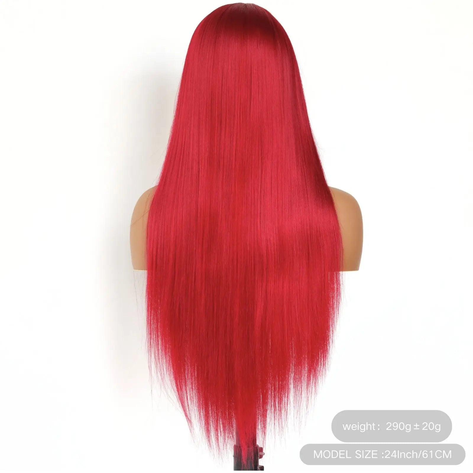 13X4 Burgundy Red Wig Long Straight Synthetic Lace Front Wig Dark Wine Colored Hair Lace Frontal Wigs for Women Party Cosplay