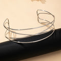 A Women's Necklace with Simple Lines