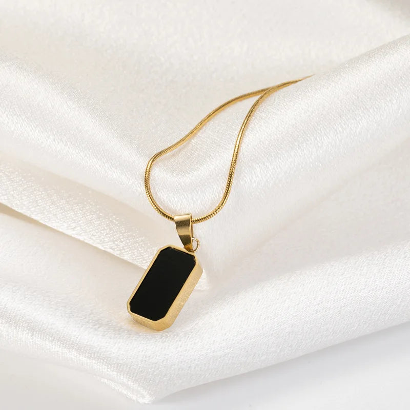 Women's Necklace Geometric Rectangle