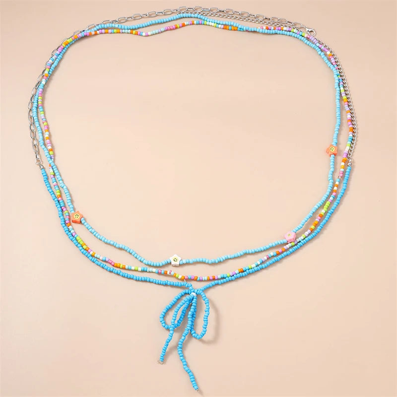 Multi-layer Colorful Beads belly Chain