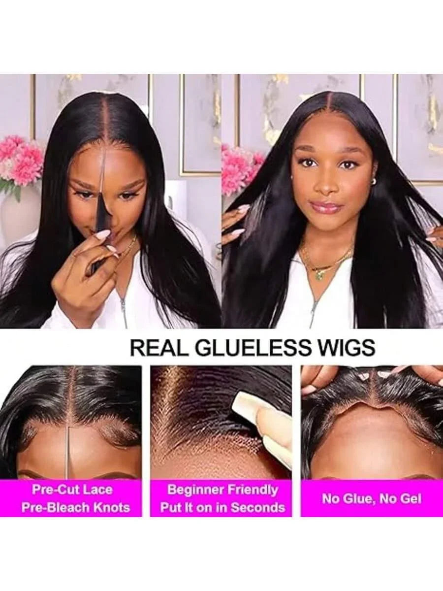 Wear And Go Glueless Straight Human Hair