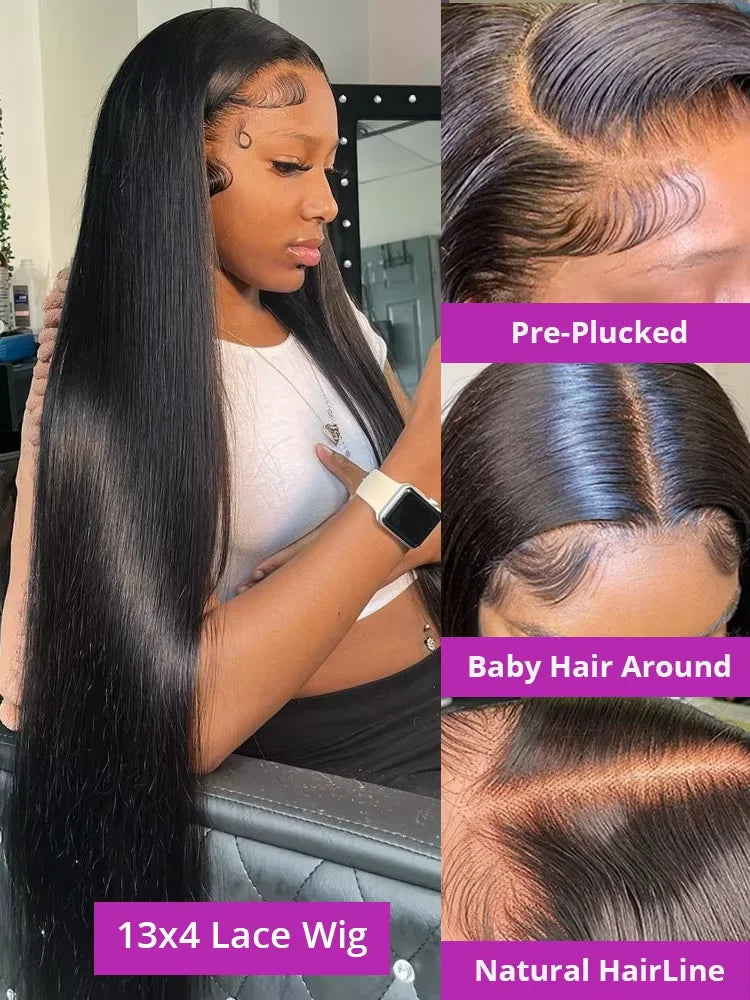 300% 13x6 HD Lace Frontal Wig  Glueless