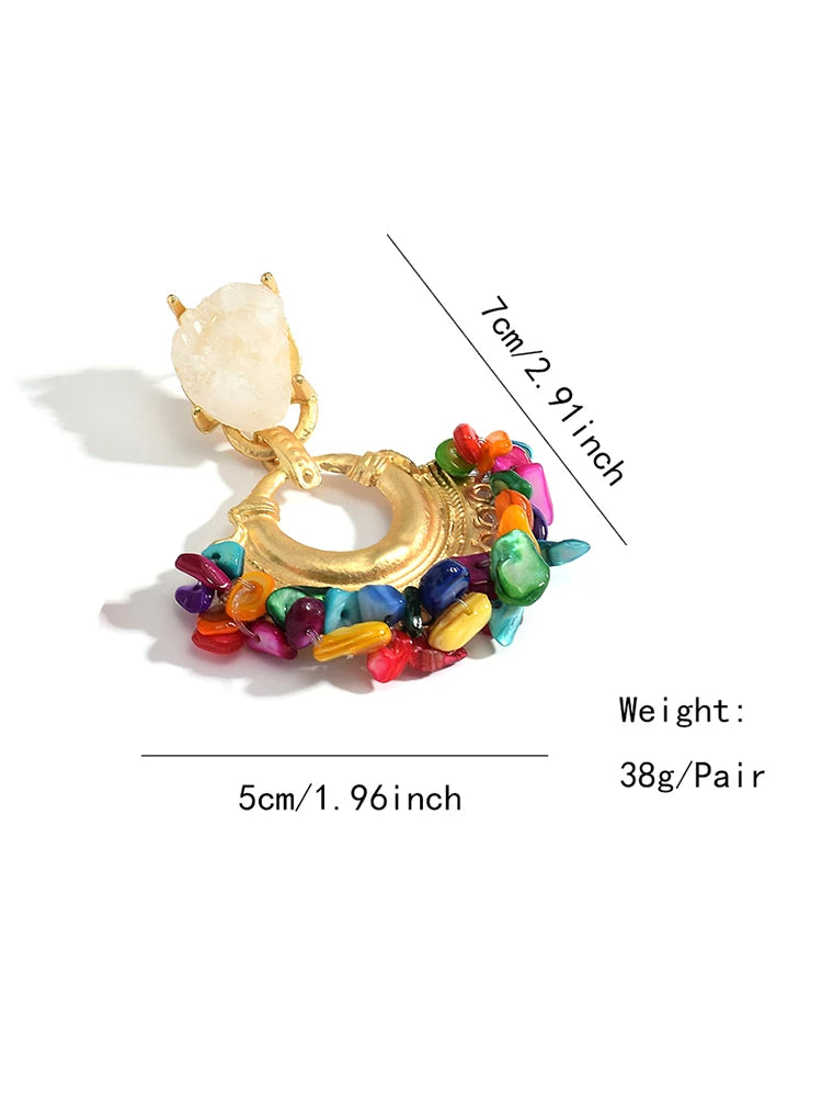 Vintage Handmade Beaded Earring