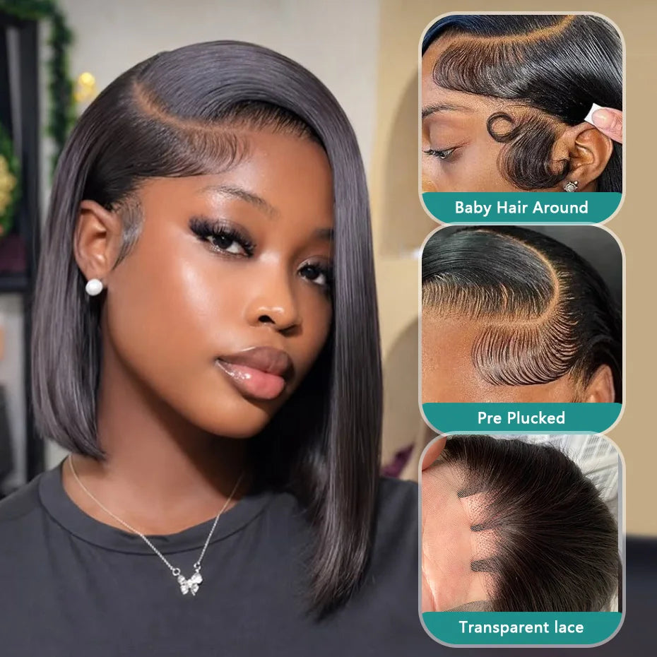 13x6 13x4 Lace Frontal Wigs Glueless