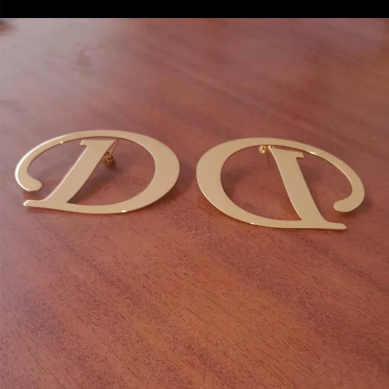 Large Letter Earring