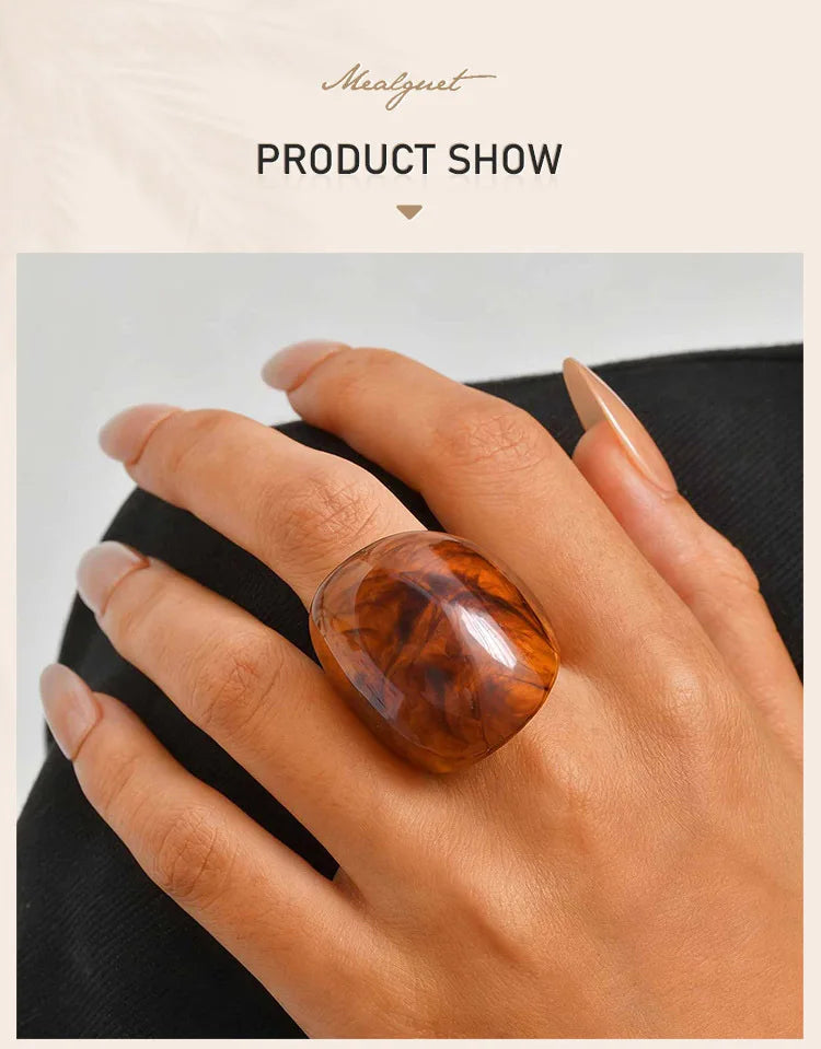 Women's Ring Oversized Geometric