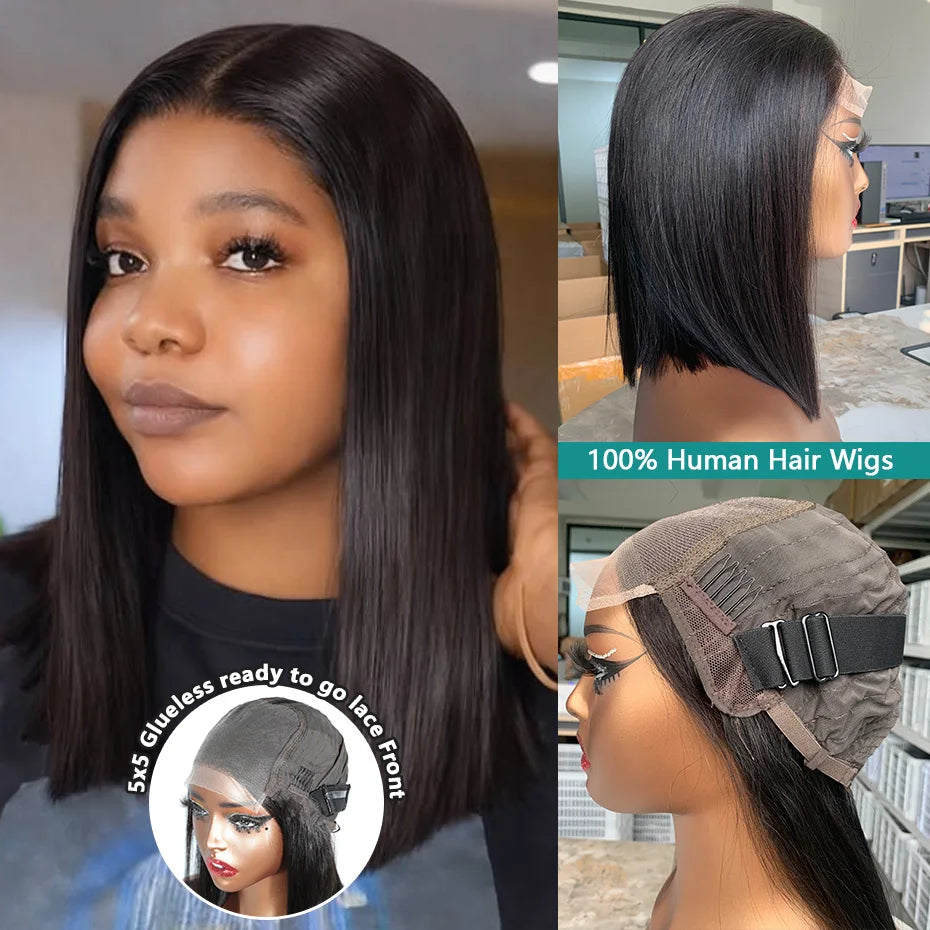 13x6 13x4 Lace Frontal Wigs Glueless