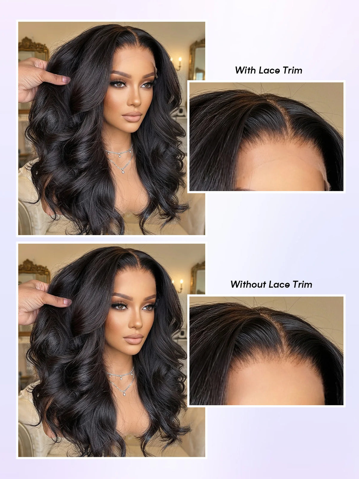 Lace Front Wig Blended  Glueless