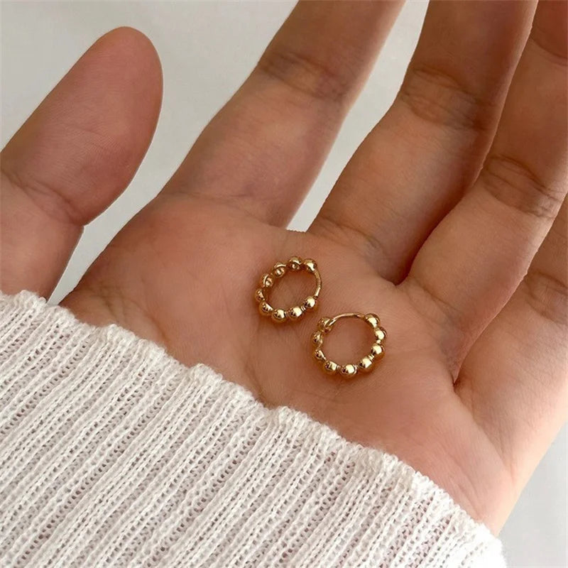 925 Sterling Metal Beads Earring