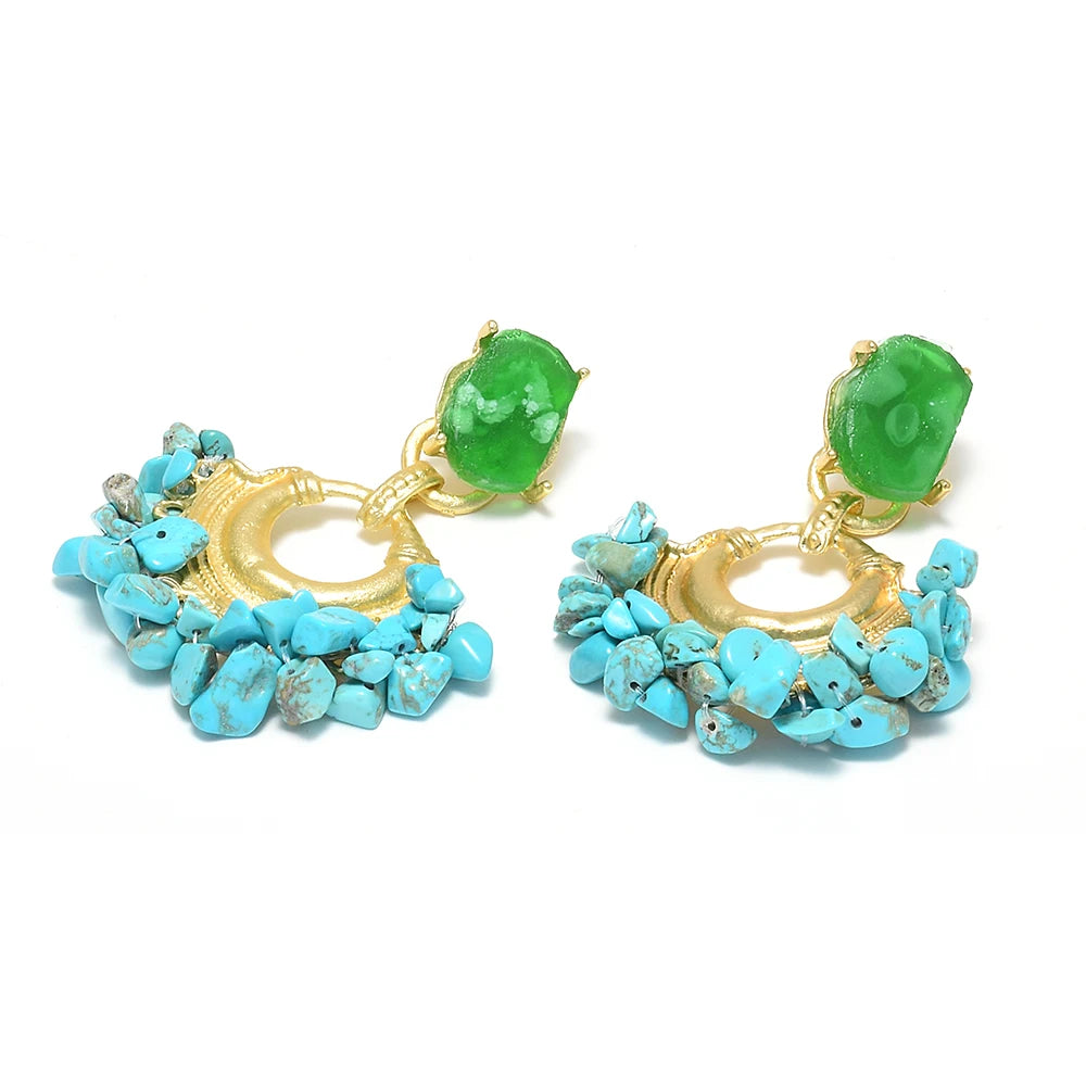 Vintage Handmade Beaded Earring