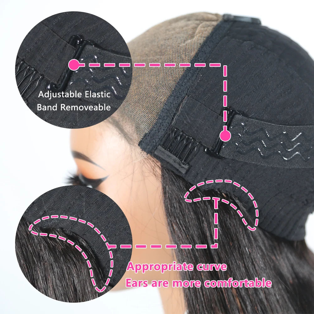 Glueless Wig Straight Human Hair Wigs