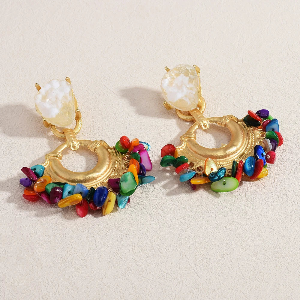 Vintage Handmade Beaded Earring