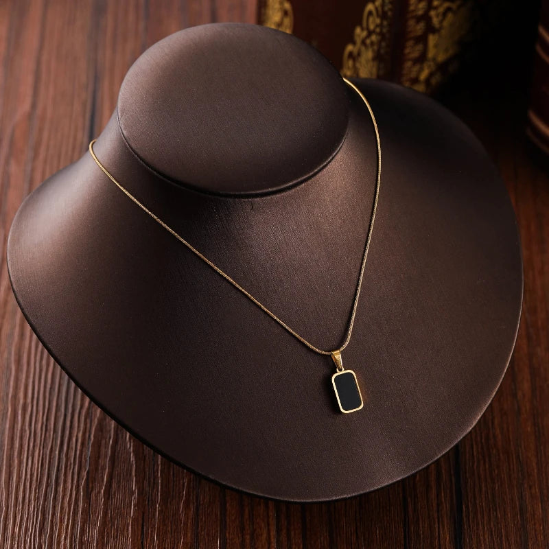 Women's Necklace Geometric Rectangle
