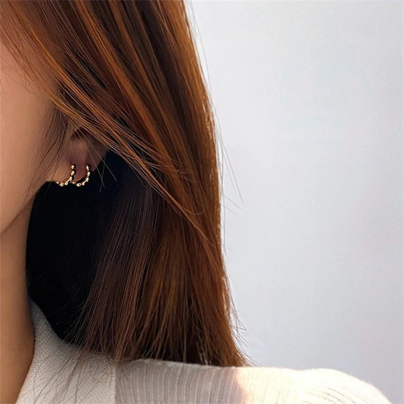 925 Sterling Metal Beads Earring