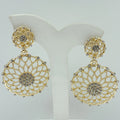 Women Earring Round Cutout