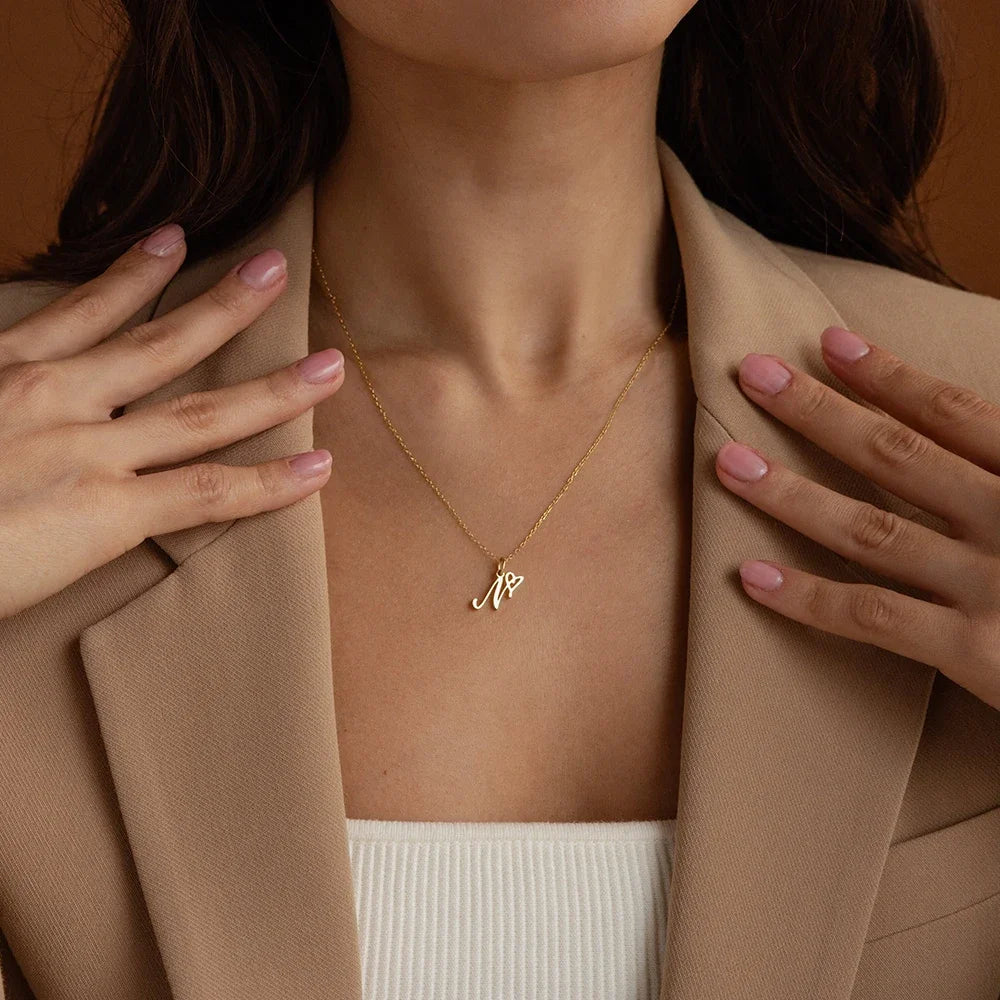 women Initial Necklace