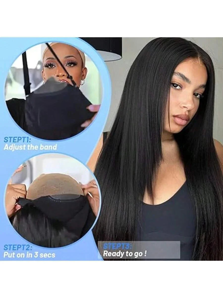 Wear And Go Glueless Straight Human Hair