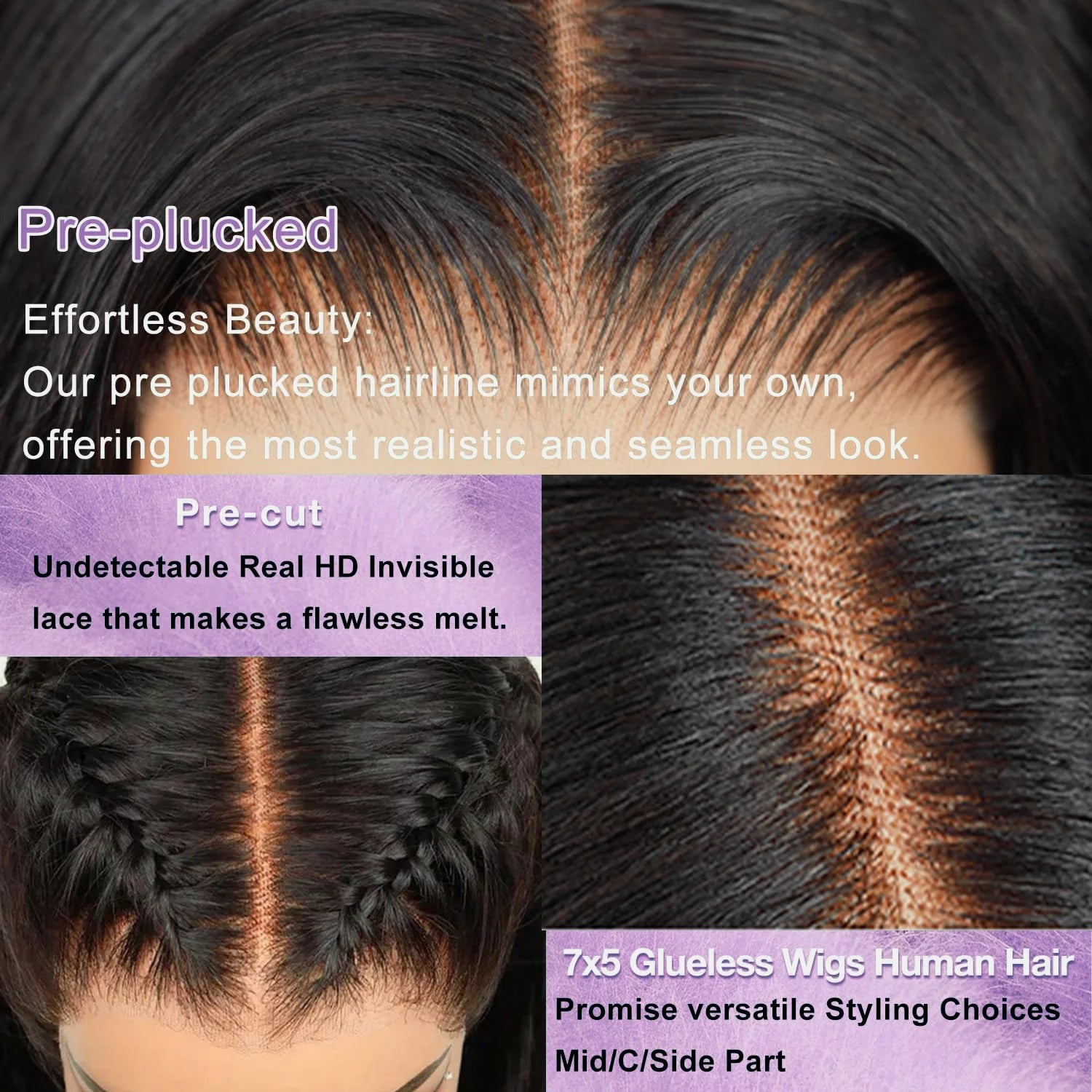 300% 13x6 HD Lace Frontal Wig  Glueless