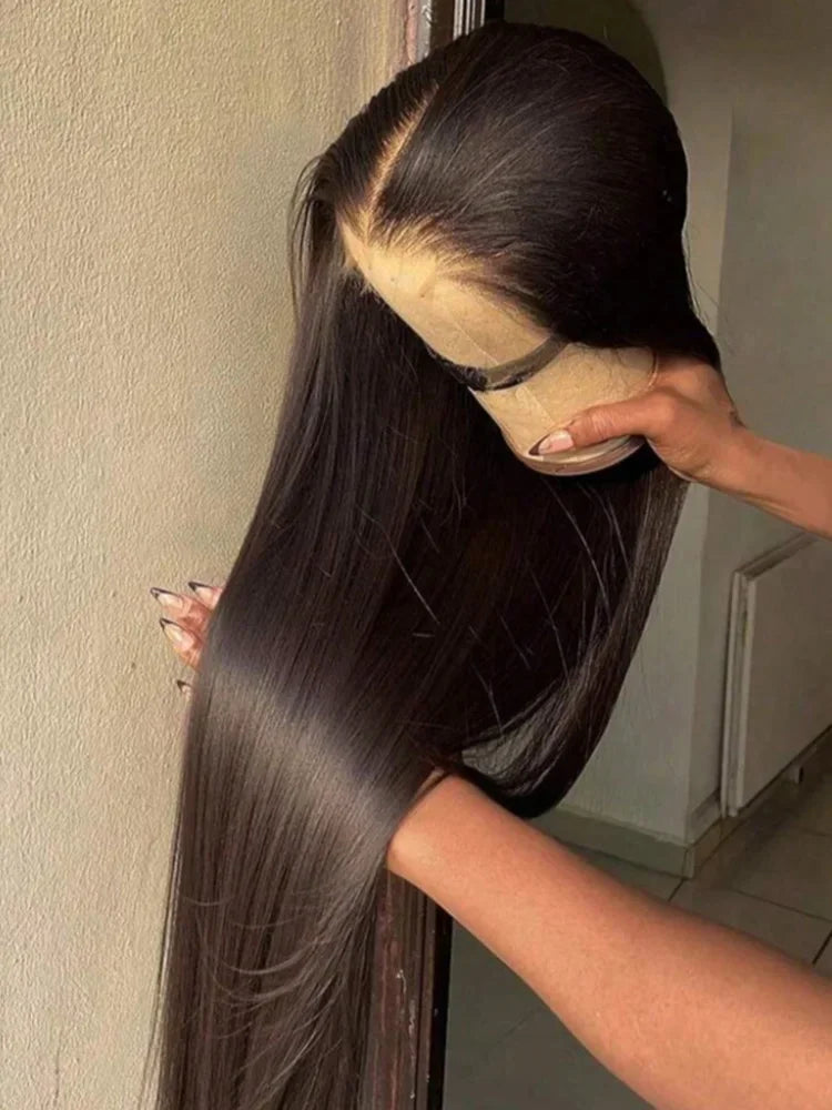 Human Hair Wig Straight Glueless