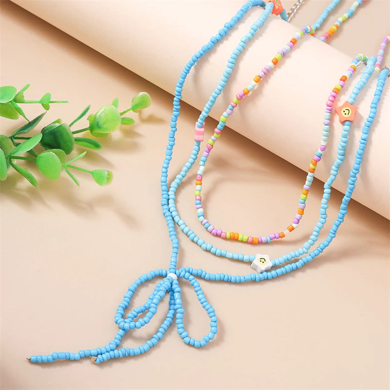 Multi-layer Colorful Beads belly Chain